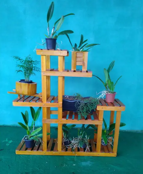Estante para Planta Floreira Chão Enfeite P Sala sem Rodinha