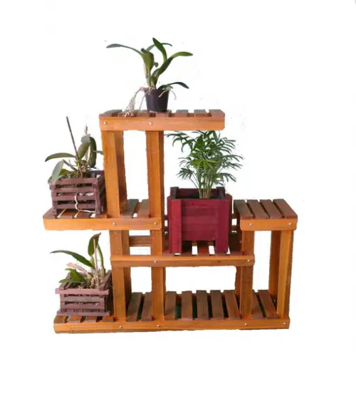 Floreira De Chão Suporte Para Plantas Horta Suspensa