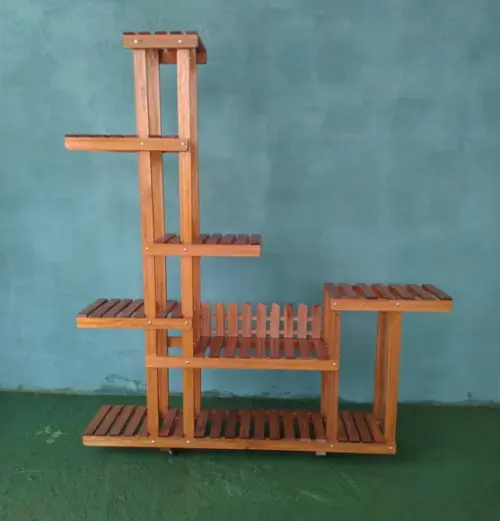 Floreira de Chão Suporte para Vasos Planta Jardim Vertical