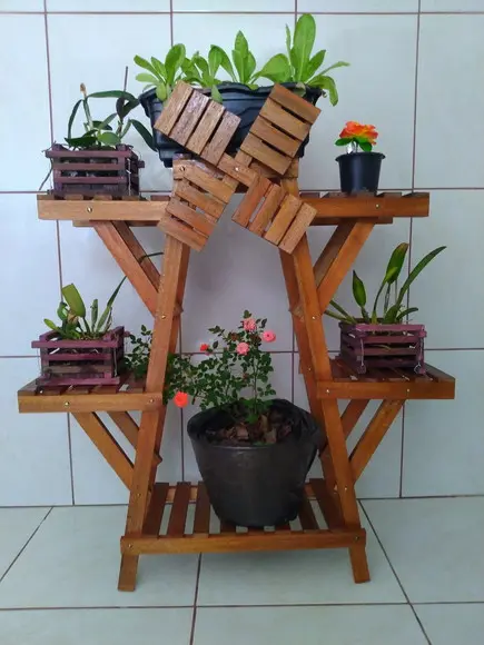 Floreira Tipo Moinho/ Suporte para Plantas Decoração de Sala