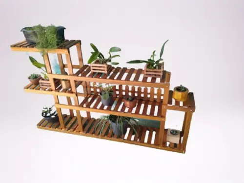 Suporte para Plantas com Rodinhas Floreira Enfeite para Sala