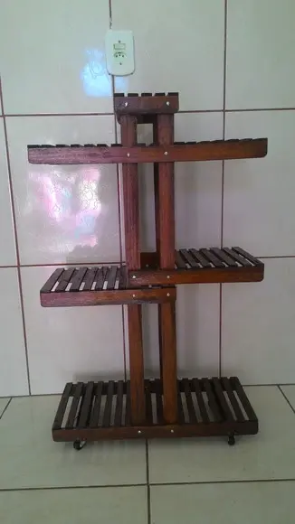 Suporte Expositor para Plantas com Rodízios Jardim Suspenso