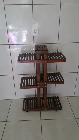 Suporte Expositor para Plantas com Rodízios Jardim Suspenso