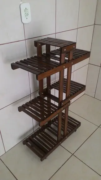 Suporte Expositor para Plantas com Rodízios Jardim Suspenso