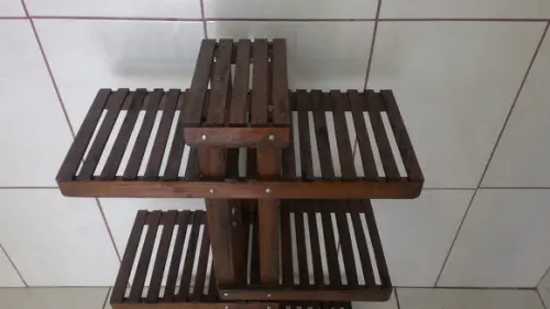 Suporte Expositor para Plantas com Rodízios Jardim Suspenso