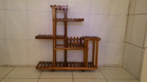Suporte para Plantas/ Floreira de Chão com Rodízios/ Jardim