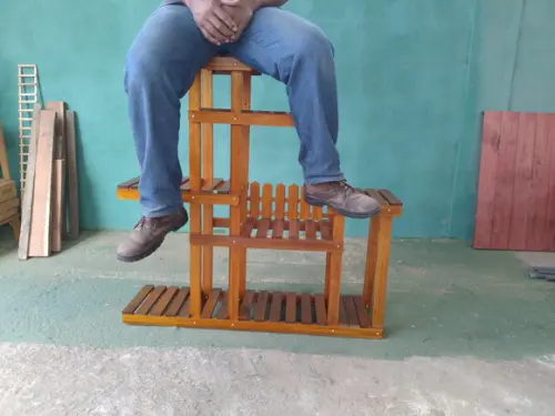 Suporte para Plantas/ Floreira de Chão com Rodízios/ Jardim