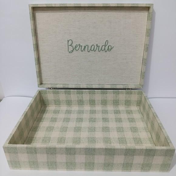 Caixa e Bandeja Maternidade Verde