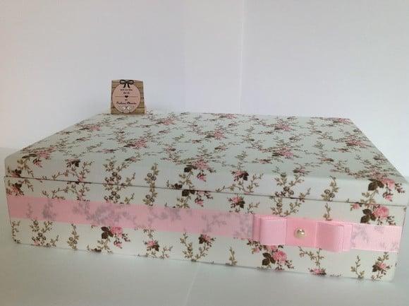 Caixa Lembrancinha Maternidade Menina Rosa