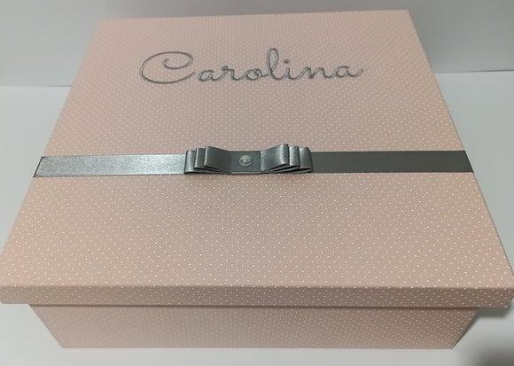 Caixa Maternidade Poa Rosé