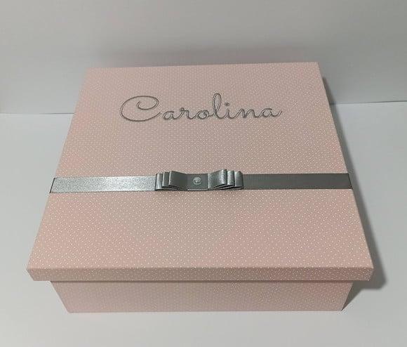Caixa Maternidade Poa Rosé