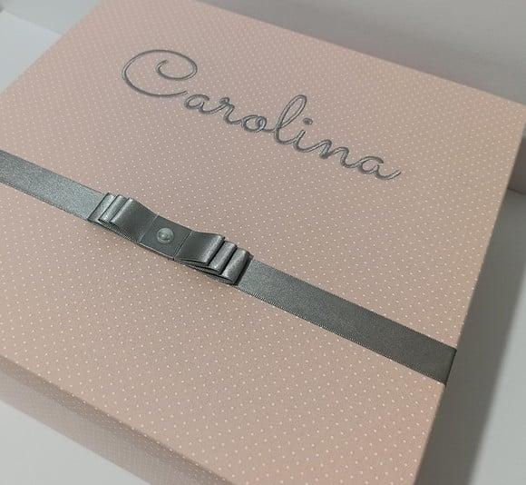 Caixa Maternidade Poa Rosé