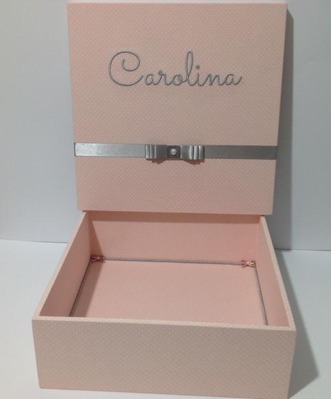 Caixa Maternidade Poa Rosé