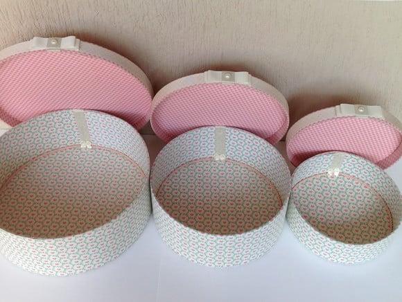 Trio Caixas Redondas