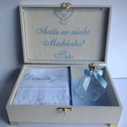 Caixa Convite Batizado Madrinha