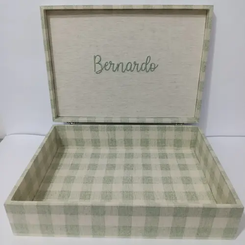 Caixa e Bandeja Maternidade Verde