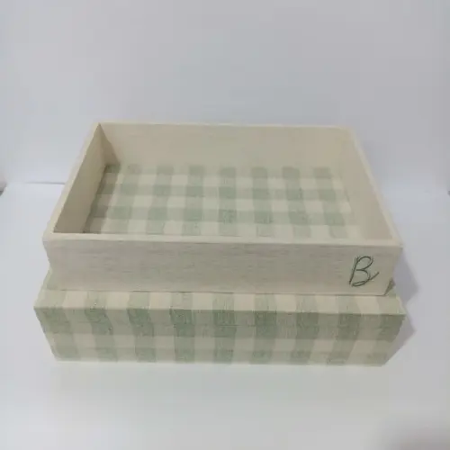 Caixa e Bandeja Maternidade Verde