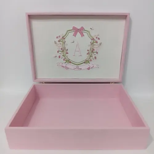 Caixa Maternidade Linho Rosa