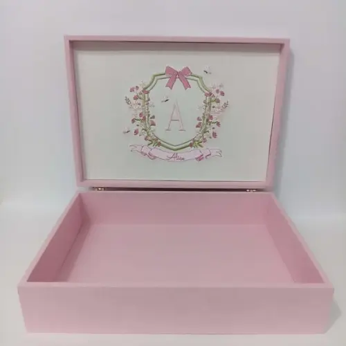 Caixa Maternidade Linho Rosa