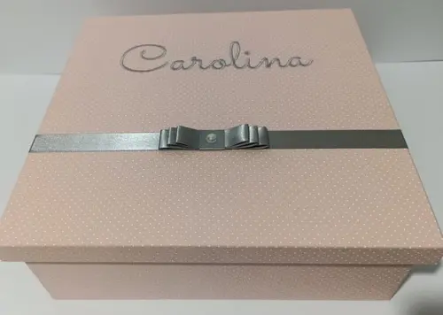 Caixa Maternidade Poa Rosé