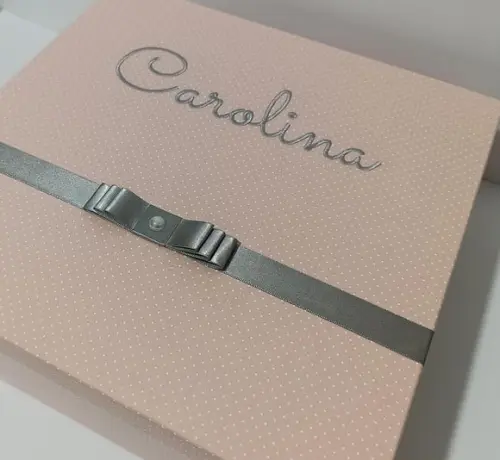 Caixa Maternidade Poa Rosé