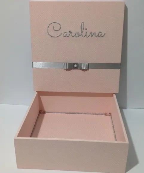 Caixa Maternidade Poa Rosé