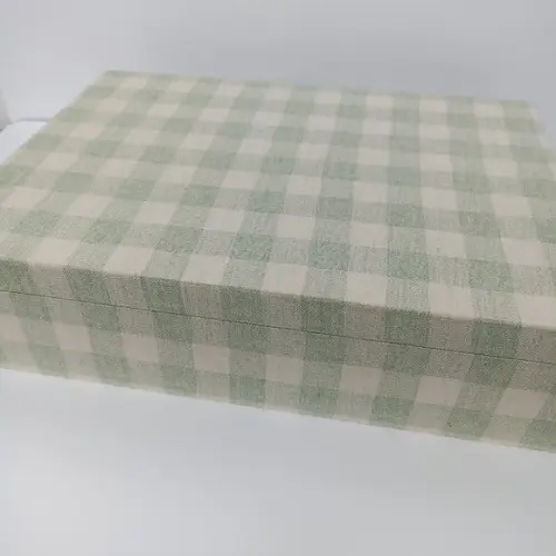 Caixa Maternidade Xadrez Verde