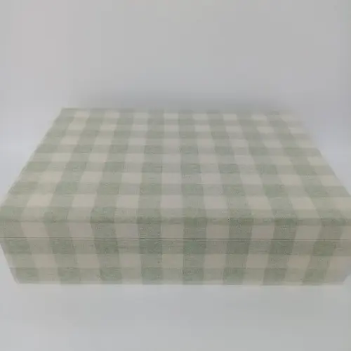 Caixa Maternidade Xadrez Verde
