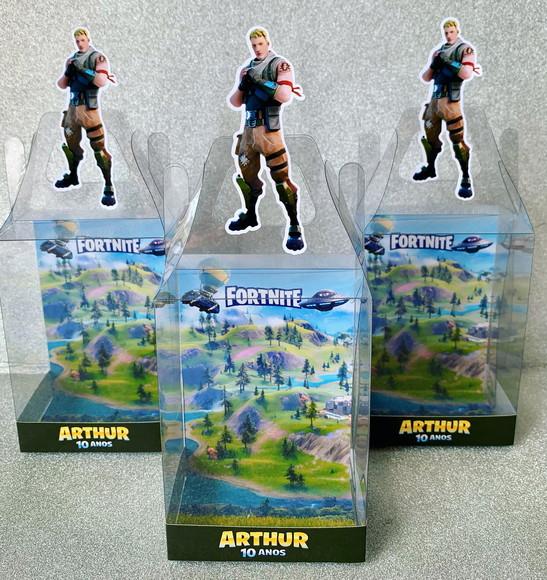 Caixinha de Acetato para Relógio Fortnite