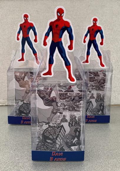 Caixinha de Acetato para Relógio Homem Aranha