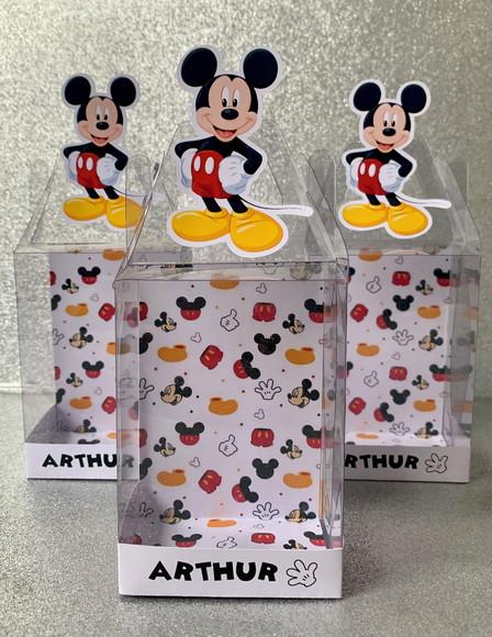 Caixinha de Acetato para Relógio Mickey