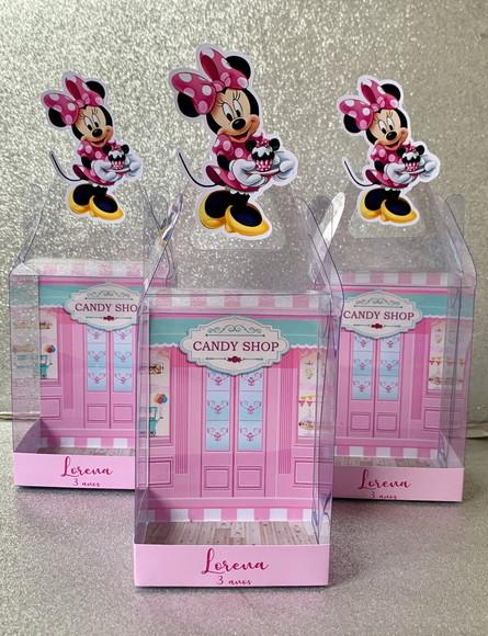 Caixinha de Acetato para Relógio Minnie Confeiteira