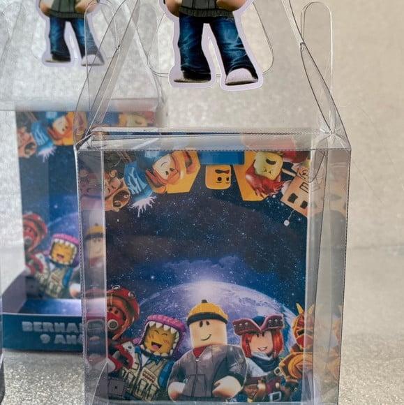 Caixinha de Acetato Personalizada para Relógio Roblox