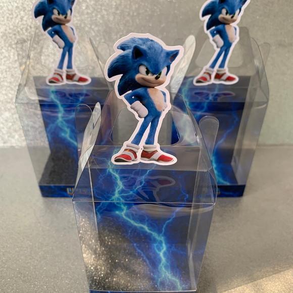 Caixinha de Acetato Personalizada para Relógio Sonic