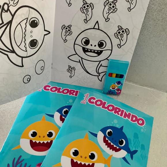 Kit Colorir Baby Shark