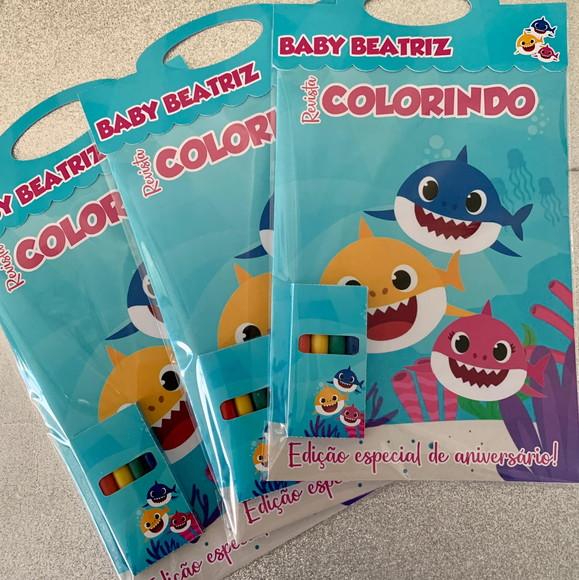 Kit Colorir Baby Shark