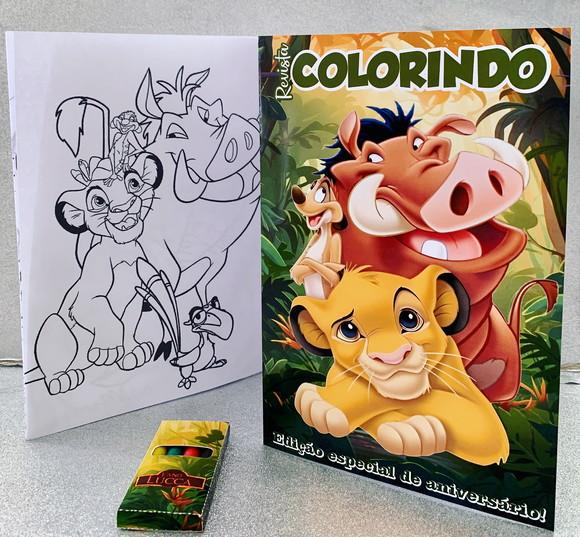 Kit Colorir Rei Leão