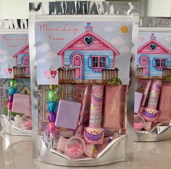 Kit Papelaria Fofa (saquinho com 6 Itens)