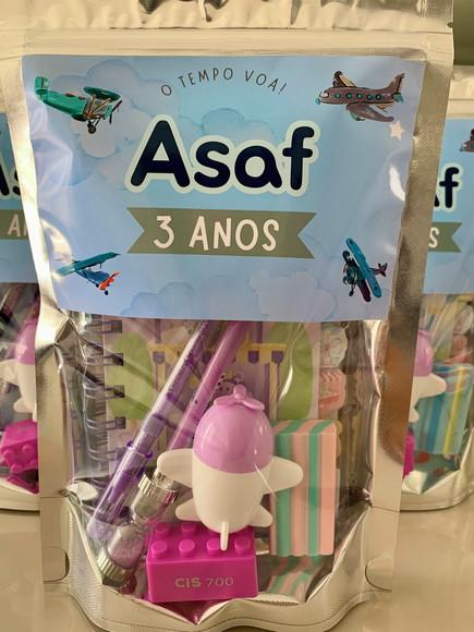 Kit Papelaria Fofa (saquinho com 6 Itens)