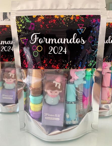 Kit Papelaria Fofa (saquinho com 6 Itens)
