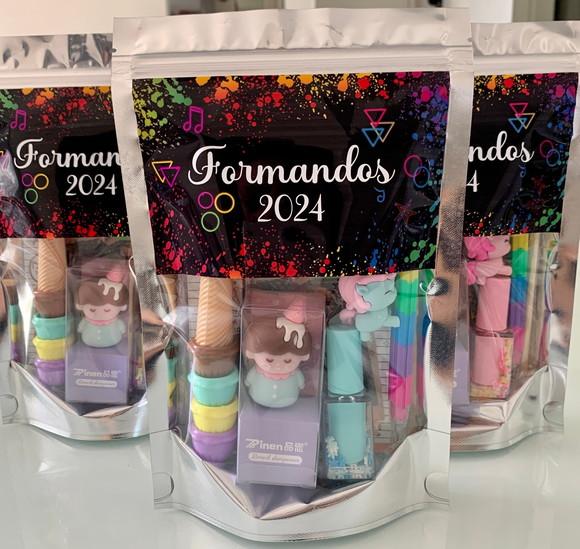 Kit Papelaria Fofa (saquinho com 6 Itens)
