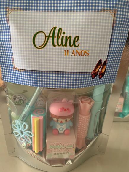 Kit Papelaria Fofa Alice (saquinho com 6 Itens)