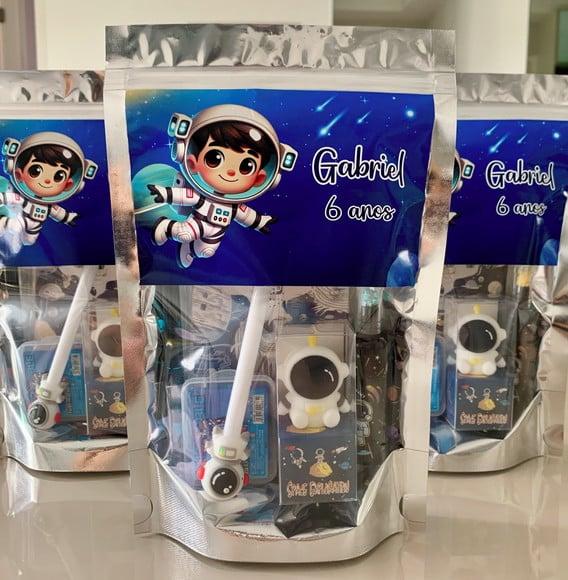 Kit Papelaria Fofa Astronauta (saquinho com 6 Itens)