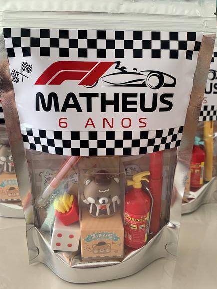 Kit Papelaria Fofa Ferrari (saquinho com 6 Itens)