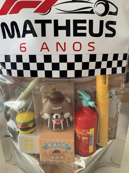 Kit Papelaria Fofa Ferrari (saquinho com 6 Itens)