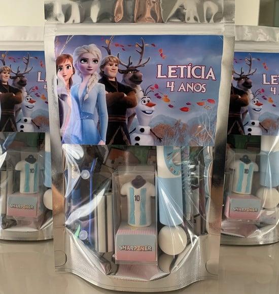Kit Papelaria Fofa Frozen (saquinho com 6 Itens)