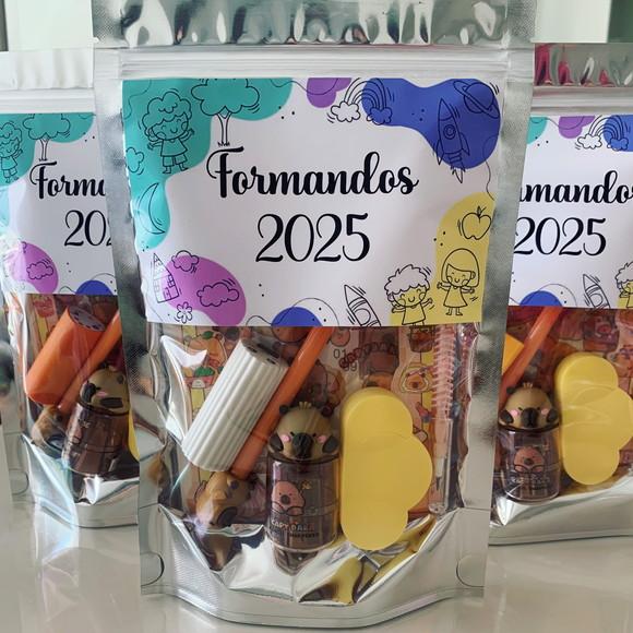 Kit Papelaria Fofa Formandos (saquinho com 6 Itens)