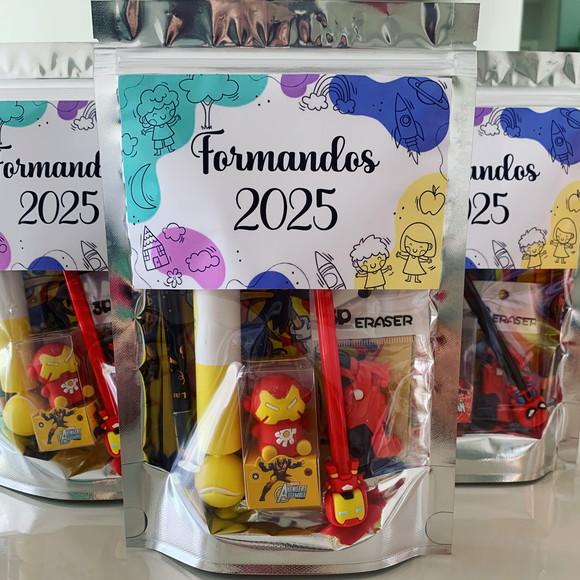 Kit Papelaria Fofa Formandos (saquinho com 6 Itens)