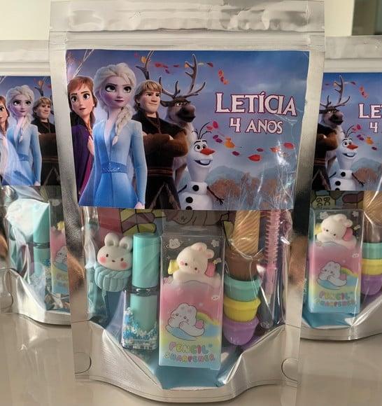 Kit Papelaria Fofa Frozen (saquinho com 6 Itens)