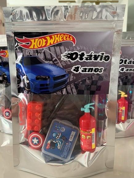 Kit Papelaria Fofa Hotwheels (saquinho com 6 Itens)